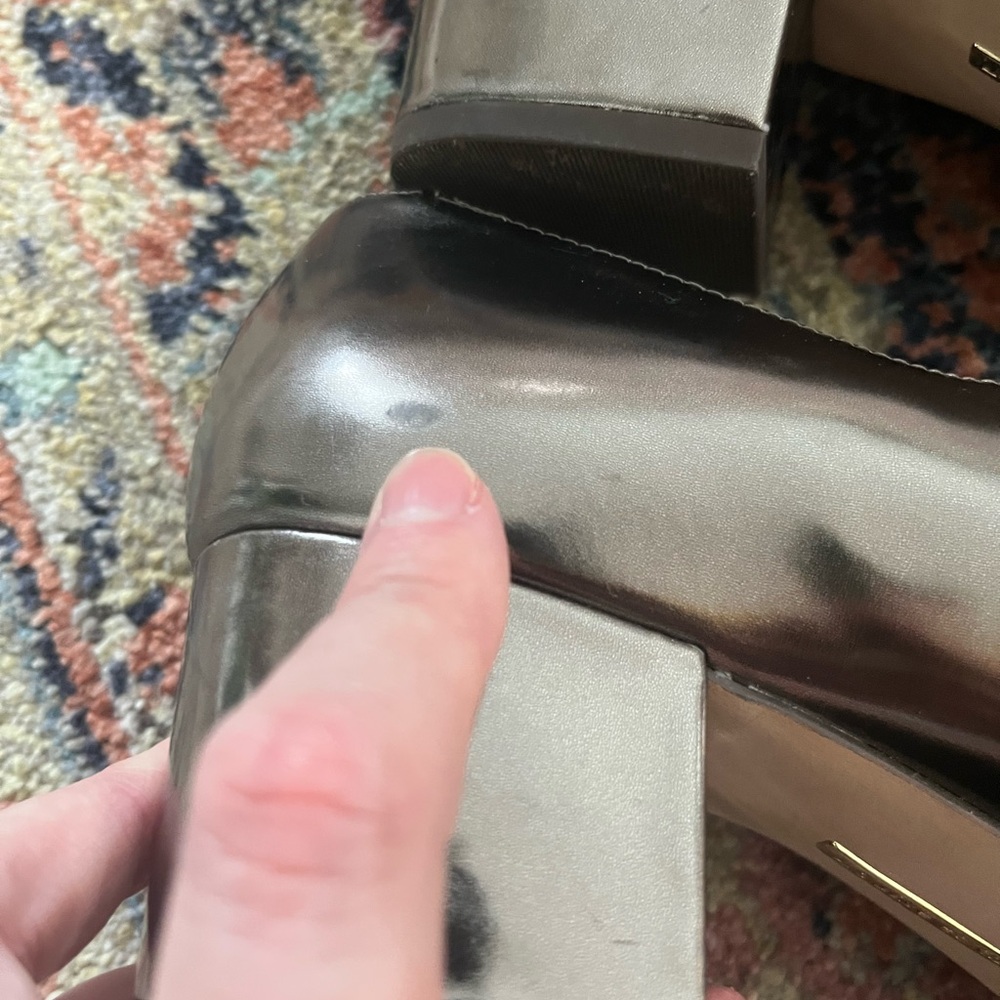 Louise et Cie Iron (Metallic) Korrie Mary Janes 8.5 - Picture 7 of 13